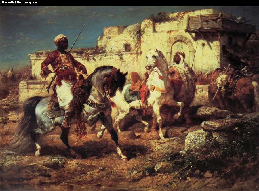 Adolf Schreyer Arabic horsemen